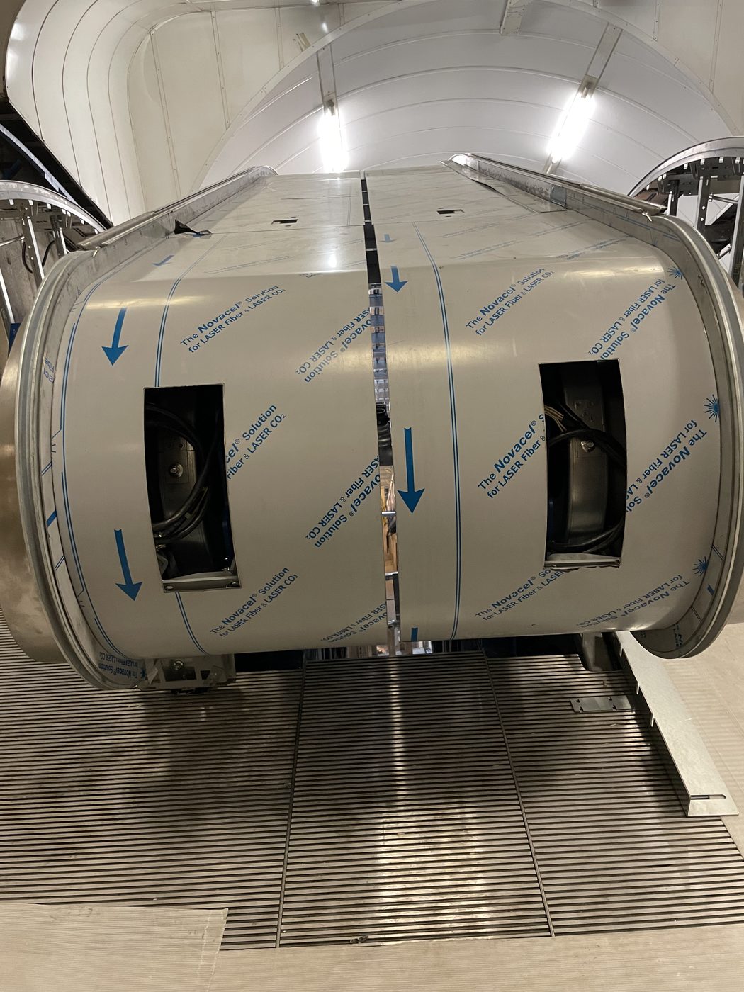 Escalator installation works on site