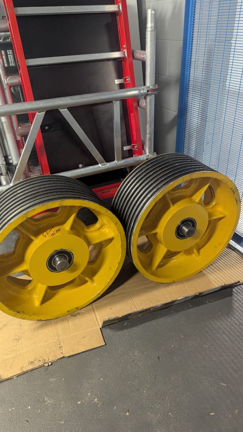 Diverter Wheel repair works on site