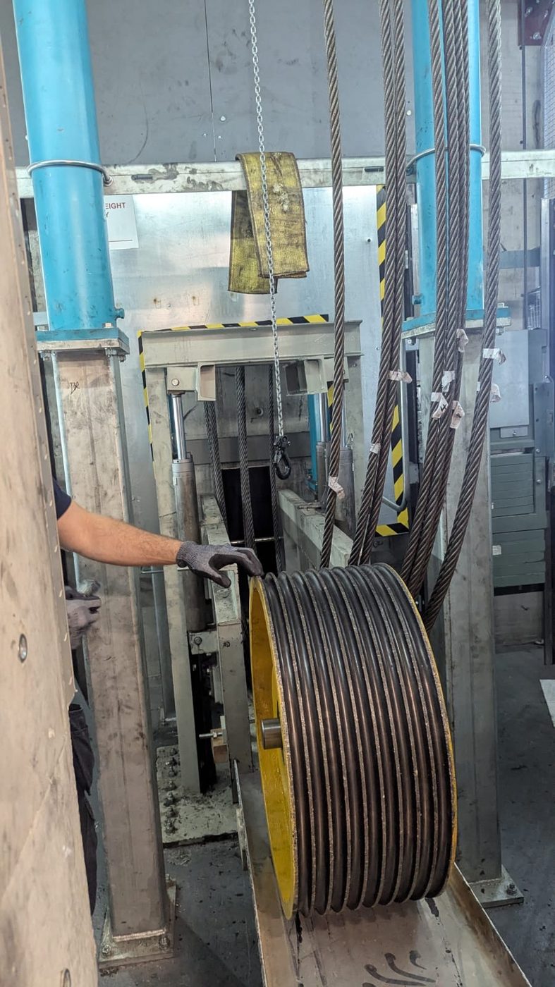 Diverter Wheel repair works on site