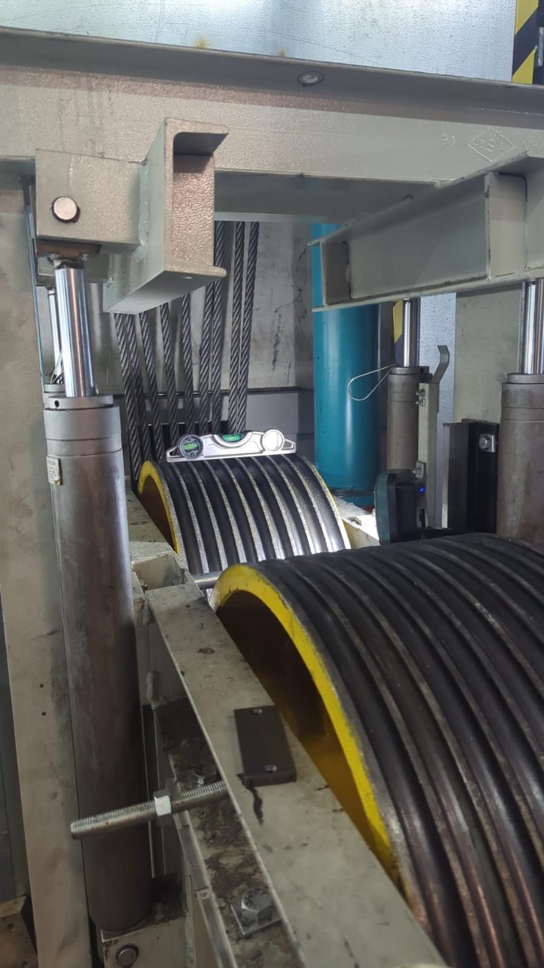 Diverter Wheel repair works on site