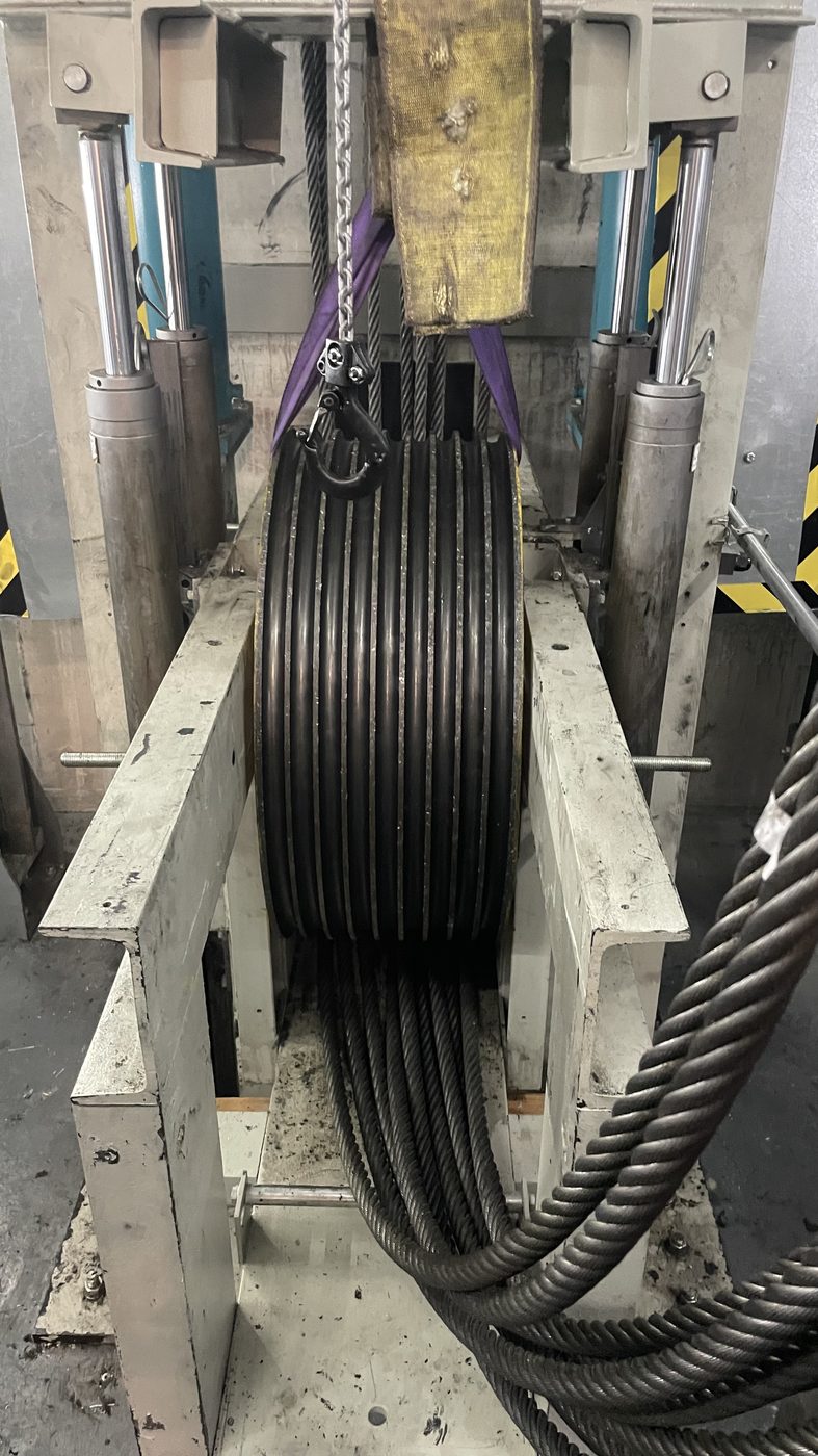Diverter Wheel repair works on site