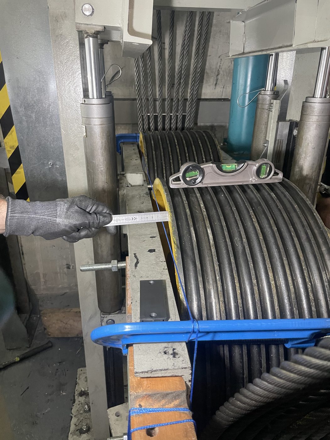 Diverter Wheel repair works on site