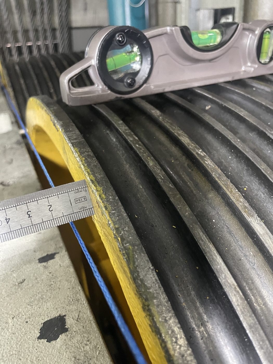 Diverter Wheel repair works on site